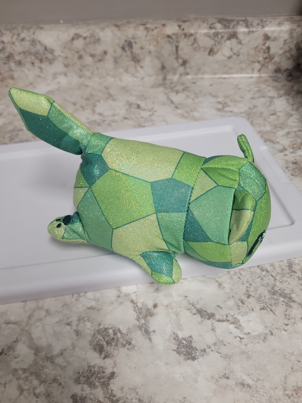 Aphmau MeeMeows Green Gem Crystal Cat Plush Sparkle 2023 Bonkers Toys 6" - Picture 5 of 6